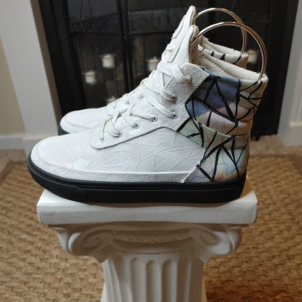 RARE! GLOW IN THE DARK, SIX HUNDRED FOUR PATRICK BRAVO  HI-TOP MEN 5, WOMEN 6.5 - Picture 2 of 16